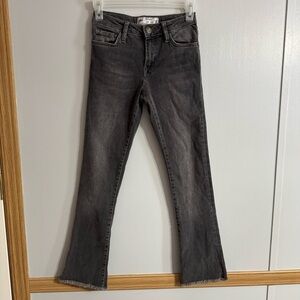 Free People Charcoal Gray Denim Jeans Size 24